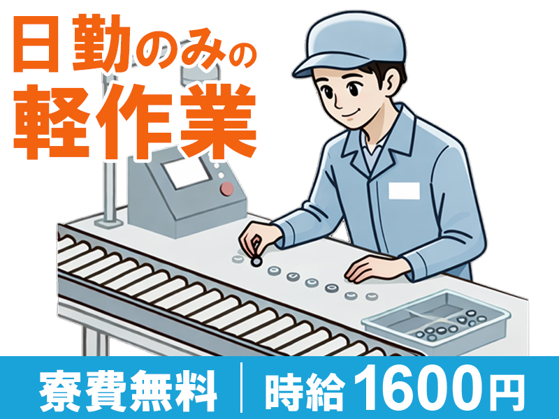半導体・電子部品関連　スグナビ - 【嘘でしょ…】日勤土日祝休み・時給1600円｜寮費無料｜医療用カメラを作る仕事