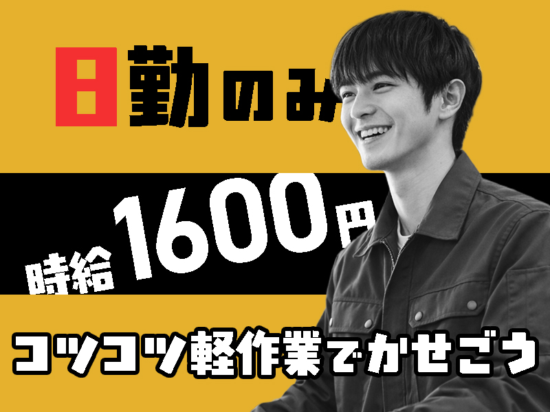 金属・機械関連　スグナビ - 土日祝休み×時給1600円！高時給の医療カメラの製造スタッフ